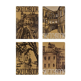 SKETCHBOOK BrunoVisconti®
«МИКС - 2» 147х210  мм, 40 л.
Крафт 70 г, декоративная нить
Арт. 3-581/02
обложка в ассортименте