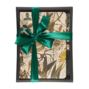 НАБОР ПОДАРОЧНЫЙ А5+  "Summer Greens"  И МЕТАЛЛ. РУЧКА
Арт. 3-744/03-5