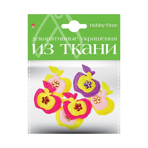 ДЕКОР ИЗ ТКАНИ, НАБОР №14  "ФРУКТЫ.ЯГОДЫ" ( 6 ВИДОВ ) 
Арт. 2-159/10: фото #2