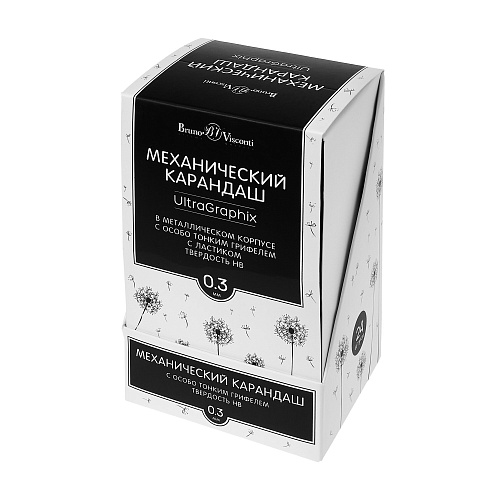 Карандаш BrunoVisconti®
механический, 0.3 мм, НВ, с ластиком
UltraGraphix
Арт. 21-0033: фото #21