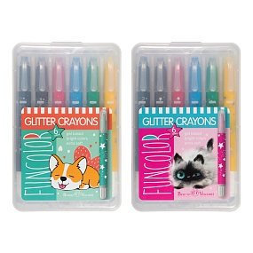 Мелки BrunoVisconti 
гелевые с блестками, выкручивающиеся 
пластиковый корпус, 6 цветов 
HappyColor
Арт. 31-0013