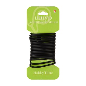 ШНУР ДЕКОРАТИВНЫЙ ИЗ ИСКУССТВЕННОЙ КОЖИ КРУГЛЫЙ, Ø 3 ММ, 2 М, ЧЕРНЫЙ
Арт. 2-154/92