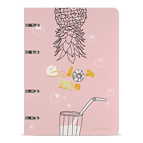 Тетрадь со сменным блоком BrunoVisconti®
А5 (162 х 212 мм.)
"ENJOY ME" 80л., линейка
Арт. 7-80-631/04