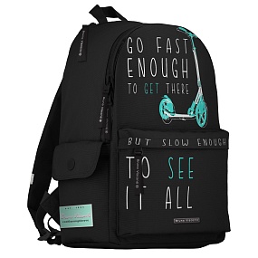 Рюкзак BrunoVisconti®
молодежный
черный 
«GO FAST.САМОКАТ»
Арт. 12-003-162/01