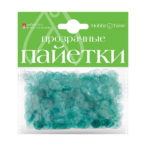 ПАЙЕТКИ. НАБОР №3. ОДНОТОННЫЕ. ПОЛУПРОЗРАЧНЫЕ, 8ММ. 12 ВИДОВ
Арт. 2-410/03: фото #1