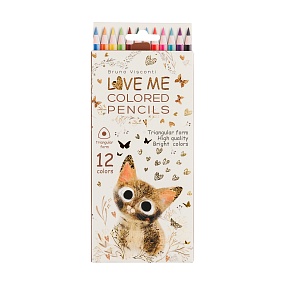 Карандашии цветные BrunoVisconti®
12  цветов, грифель 3 мм
"LOVE ME.МИЛЫЙ КОТИК"
Арт. 30-0154