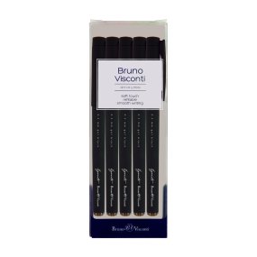 Набор из 5-ти ручек BrunoVisconti®
гелевые, 0.5 мм, черные
Égoïste. BLACK
Арт. 20-0133-5