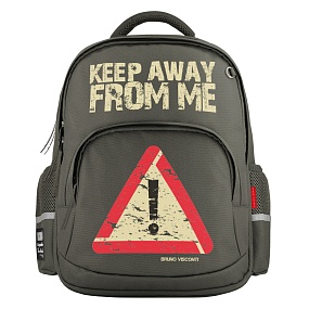 Рюкзак BrunoVisconti®
классический 
темно-серый с эргономичной спинкой
«ДЕРЖИ ДИСТАНЦИЮ»
Арт. 12-002-155/06