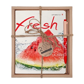 НАБОР ПОДАРОЧНЫЙ "ФРУКТЫ NEW. Арбуз" (ДВЕ ТЕТРАДИ И РУЧКА)
Арт. 7-48-544-2/2