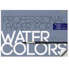 Блок - склейка BrunoVisconti
для акварели, 20 л., 1 вид
А3 (410х290 мм)
Арт. 1-20-038