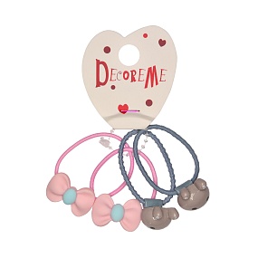 РЕЗИНКА ДЛЯ ВОЛОС "ПАРОЧКИ" 4 ШТ, 2 ВИДА
Арт. 2-713/25