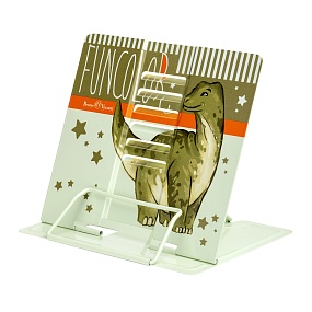 ПОДСТАВКА ПОД КНИГИ, МЕТАЛЛИЧЕСКАЯ "FUN. ДИНОЗАВР" с  регулируемым наклоном (металл.)
Арт. 24-0011/01