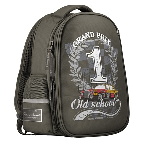 Рюкзак BrunoVisconti®
облегченная капсула
темно-серый  с эргономичной спинкой
«GRAND PRIX»
Арт. 12-001-124/06