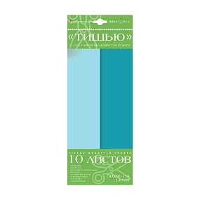 Набор цветной бумаги "тишью" HOBBY TIME
(115 х 282 мм), 10 листов
голубой/ нежно-голубой
Арт : 2-144/01