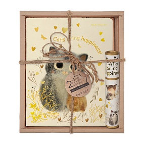 Набор подарочный "ЛЮБОВЬ КАК ОНА ЕСТЬ. Котики приносят счастье" (две тетради и ручка в тубе)
Арт. 7-48-1271-3/5