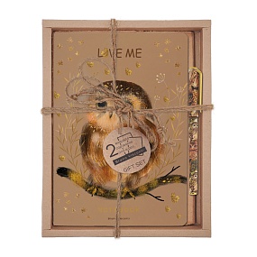 НАБОР ПОДАРОЧНЫЙ "Love me.Совушка" (ДВЕ ТЕТРАДИ BV И РУЧКА)
Арт. 7-40-001/222-3