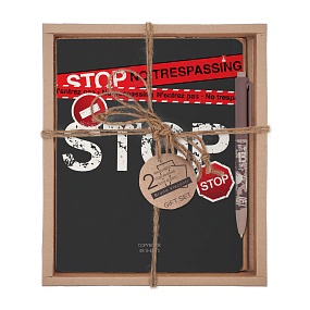 НАБОР ПОДАРОЧНЫЙ "KEEP AWAY" STOP (ДВЕ ТЕТРАДИ И РУЧКА)
Арт. 7-48-1274-2/4