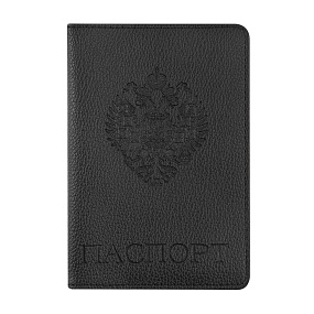 Обложка для паспорта BrunoVisconti®
"ГЕРБ РОССИИ" черный
Арт. 3-619/03