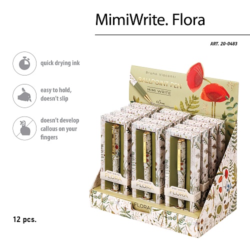 Ручка шариковая BrunoVisconti®
"MIMIWRITE. FLORA.Луговые травы"
0.5 мм  
Арт. 20-0483                                                                                                                                                                   : фото #6
