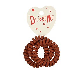 РЕЗИНКА ДЛЯ ВОЛОС СПИРАЛЬНАЯ В ТКАНЕВОЙ ОПЛЕТКЕ 3 ШТ 
Арт. 2-712/204