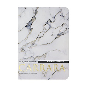 Тетрадь общая BrunoVisconti®
А6 (90 х 125 мм)
"CARRARA" 32 л., клетка
Арт. 7-32-1387/03