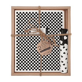 Набор подарочный "BLACK&WHITE.NEW. Шашечки" (две тетради и ручка в тубе)
Арт. 7-48-1269-3/4