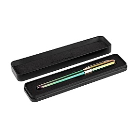 Ручка шариковая BrunoVisconti®
"MONACO" цвет корпуса зеленый
0.5 мм, синий, в металическом черном  футляре
Арт. 20-0125/685