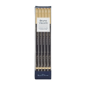 НАБОР КАРАНДАШЕЙ ЧЕРНОГРАФИТОВЫХ "Carrara. Black" НВ, 5 шт
Арт. 21-0030/96-5
