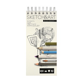 Sketchbook BrunoVisconti® для цветных-карандашей
105х220  мм, 50  л., 200 г/кв.м, белая бумага
твердая обложка на гребне
"Sketch&Art"
Арт. 1-50-557/03