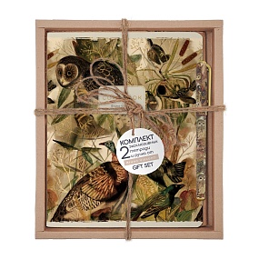 НАБОР ПОДАРОЧНЫЙ "FAUNA.ANIMALS.Птицы" (ДВЕ ТЕТРАДИ И РУЧКА)
Арт. 7-48-1393-2/5