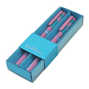 НАБОР ИЗ 2-Х РУЧЕК "FunWrite. Сердечки. Эмоции. Роза" ШАРИКОВАЯ 0.5 ММ, СИНЯЯ (голубой футляр)
Арт. 20-0212/8989