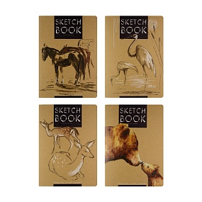 SKETCHBOOK BrunoVisconti®
«МИКС - 1» 179х250  мм, 60 л.
Крафт 70 г, декоративная нить
Арт. 3-583/01
обложка в ассортименте