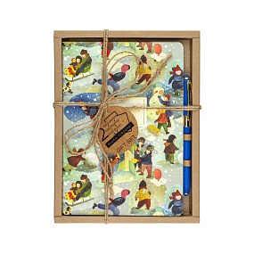 НАБОР ПОДАРОЧНЫЙ "ЗИМА" (ДВЕ ТЕТРАДИ BV И РУЧКА)
Арт. 7-40-114-3