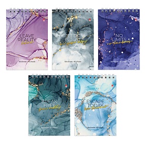 Блокнот Альт®
А6 (94 х 132 мм)
"МРАМОР" мультиколор 40 л.
Арт. 3-40-762
обложка в ассортименте