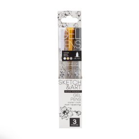 Набор BrunoVisconti®
из 3-х гелевых ручек
0.8 мм, серебряный, золотой, белый
Sketch&Art "Uni Write.GOLD/SILVER/WHITE"
Арт. 20-0311