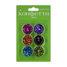 МИНИ-КОНФЕТТИ ДЛЯ ДЕКОРА "ТРЕУГОЛЬНЫЕ" 3ММ, ( 6 ЦВЕТОВ )
Арт. 2-419/06