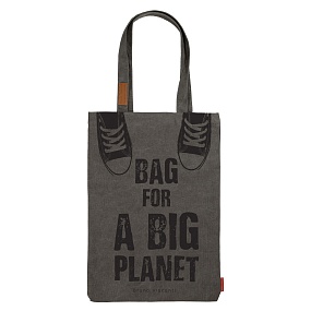 СУМКА-ШОППЕР С КАРМАНОМ, СЕРАЯ "КЕДЫ" 35х47 см
Арт. 16-002-04/03