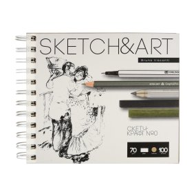 Sketchbook BrunoVisconti®
180х155  мм, 100  л., 70 г/кв.м, крафт-бумага
твердая обложка на гребне
"Sketch&Art"
Арт. 1-100-561/02