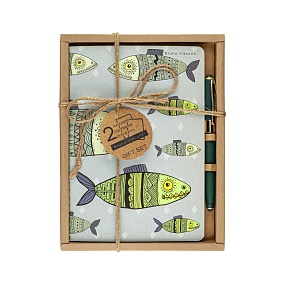 НАБОР ПОДАРОЧНЫЙ "РЫБА МОЯ!" (ДВЕ ТЕТРАДИ BV И РУЧКА)
Арт. 7-40-001/06-3