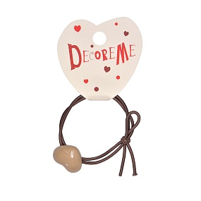 РЕЗИНКА ДЛЯ ВОЛОС "КАМЕННОЕ СЕРДЦЕ" 1 ШТ, 3 ЦВЕТА 
Арт. 2-712/158