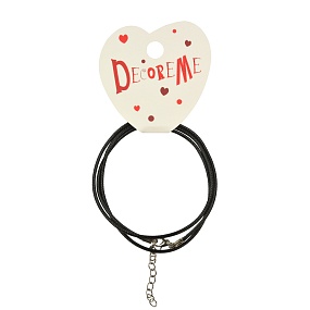 ШНУРОК С ЗАСТЕЖКОЙ ВОЩЕНЫЙ, 1 ШТ, 60 СМ,  ЧЕРНЫЙ
Арт. 2-155/05