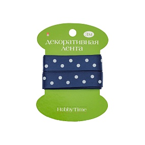 ЛЕНТА ДЕКОРАТИВНАЯ АТЛАСНАЯ "ГОРОШЕК", ШИРИНА 1.5 СМ., ДЛИНА 3 М., 5 ЦВЕТОВ
Арт. 2-607/18