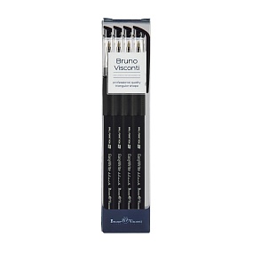 НАБОР ИЗ 4-Х РУЧЕК  "EasyWrite.BLACK" ШАРИКОВЫХ 0.5 ММ, ЧЕРНАЯ
Арт. 20-0050-4/1