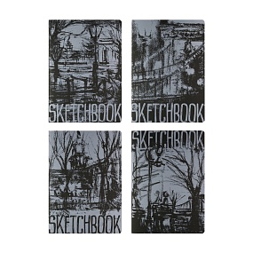 SKETCHBOOK BrunoVisconti®
«МИКС - 2» 179х250  мм, 60 л.
Черный 80 г, декоративная нить
Арт. 3-582/02
обложка в ассортименте