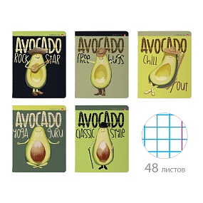 Тетрадь общая Альт®
А5 (165 х 203 мм)
"AVOCADO STYLE" 48 л., клетка
Арт. 7-48-1207
обложка в ассортименте