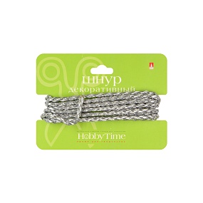 ШНУР ДЕКОРАТИВНЫЙ ИЗ ЭКОКОЖИ ПЛЕТЕНЫЙ КРУГЛЫЙ, Ø 3 ММ, 2 М, СЕРЕБРЯНЫЙ
Арт. 2-154/78