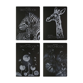 SKETCHBOOK BrunoVisconti®
«МИКС - 1» 179х250  мм, 60 л.
Черный 80 г, декоративная нить
Арт. 3-582/01
обложка в ассортименте