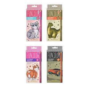 Карандаши BrunoVisconti® цветные
12 цветов, 4 вида
FunColor
(пластиковый корпус)
Арт. 30-0060
упаковка в ассортименте