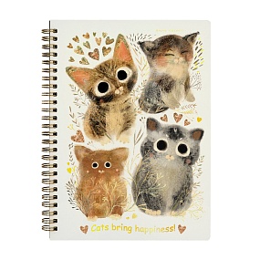 Тетрадь общая BrunoVisconti®
B5 (185 х 250 мм)
"LOVE ME.КОТИКИ. СЧАСТЬЕ" 60 л., линейка
Арт. 7-60-007/07