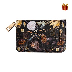 Кошелек BrunoVisconti®
 (14 х 2 х 9 см)
"FLORA.НОЧНЫЕ ЦВЕТЫ"
Арт. 14-095/01